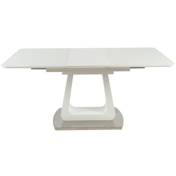 Стіл Titan white 120-160 см - Стильний розкладний стіл для вашої кухні