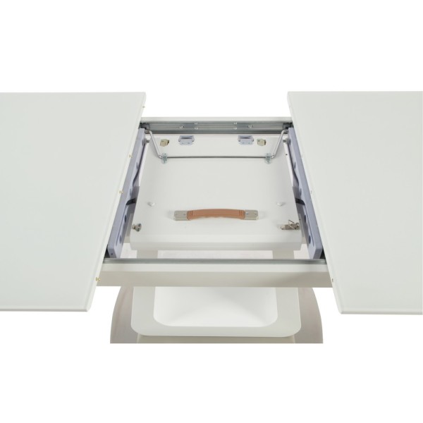 Стіл Titan white 120-160 см - Стильний розкладний стіл для вашої кухні