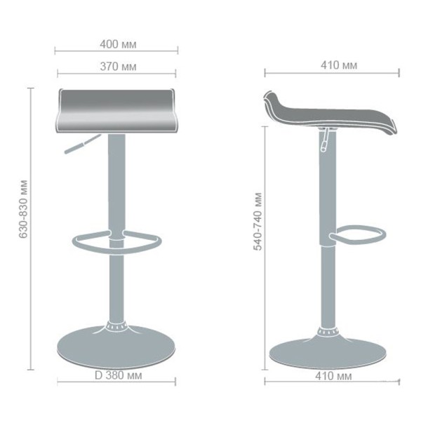 Барний стілець Прованс з газліфтом та обертанням
