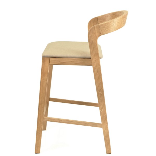 Напівбарний стілець Floki natural (Флокі) для кухні та кафе