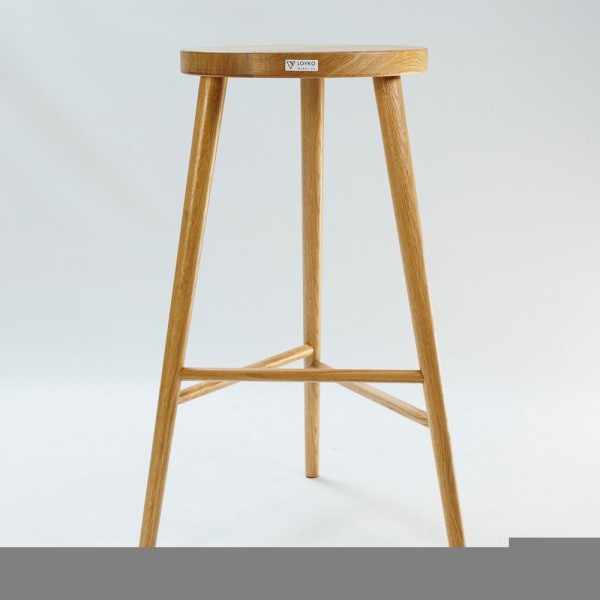 Барний стілець №3 Natural з масиву дуба