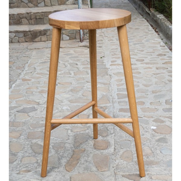 Барний стілець №3 Natural з масиву дуба