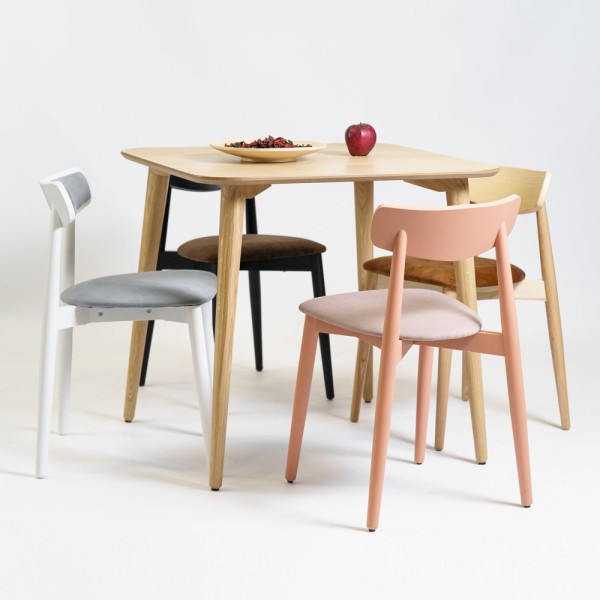 Стіл Dan Natural 80x80 для кухні та кафе