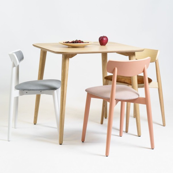 Стіл Dan Natural 80x80 для кухні та кафе