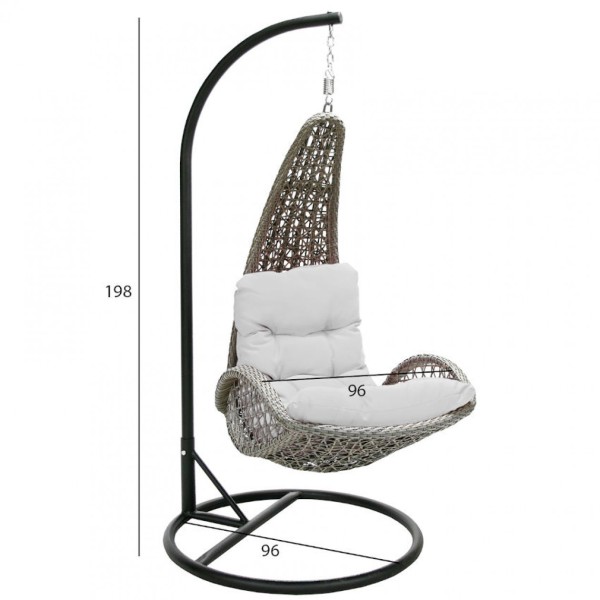 Плетене підвісне крісло Tempio (Темпіо) – для сучасного саду та комфорту