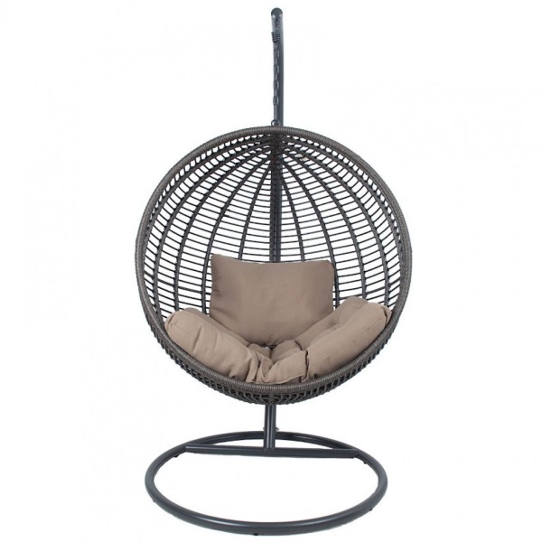 Плетене підвісне крісло-качалка Globe – комфорт і стиль у вашому саду