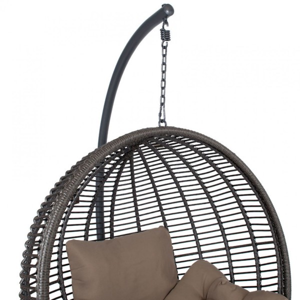 Плетене підвісне крісло-качалка Globe – комфорт і стиль у вашому саду