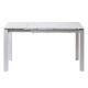 Стіл Bright White Marble 102-142 см — Розкладний стіл для кухні