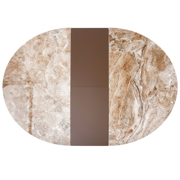 Стіл Moon Brown Marble d-110 см - Розкладний Круглий Стіл