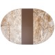 Стіл Moon Brown Marble d-110 см - Розкладний Круглий Стіл