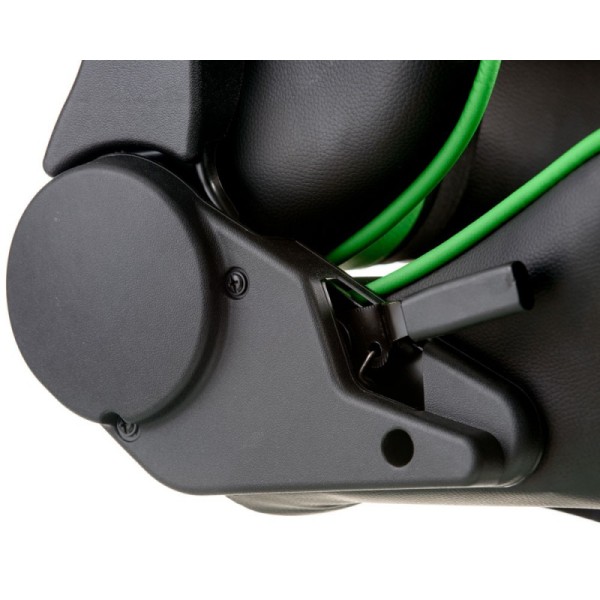 Геймерське крісло ExtremeRace black/green — комфорт для геймерів та офісу