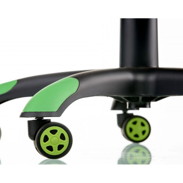 Геймерське крісло ExtremeRace black/green — комфорт для геймерів та офісу