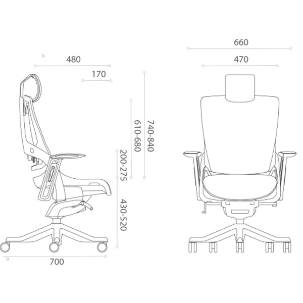 Офісне крісло WAU2 E5449