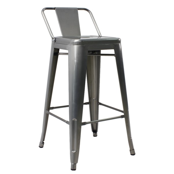 Барний стілець Tolix MC-012PG h-76 – стильний і практичний для кафе та вулиці