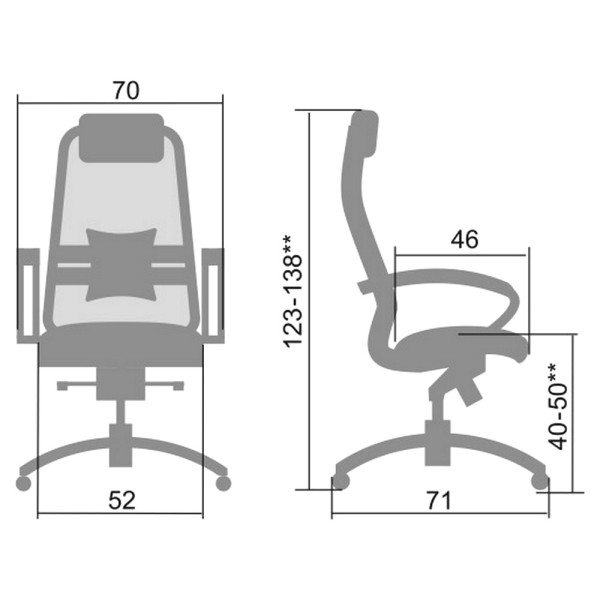 Крісло ергономічне МЕТТА SAMURAI SL-1.04
