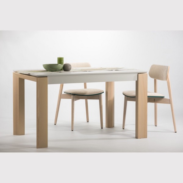 Стіл Milan front slide шпонований - Розкладний стіл для кухні