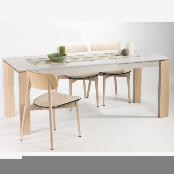 Стіл Milan front slide шпонований - Розкладний стіл для кухні