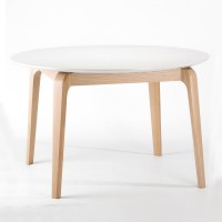 Стіл Спейс круглий шпонований