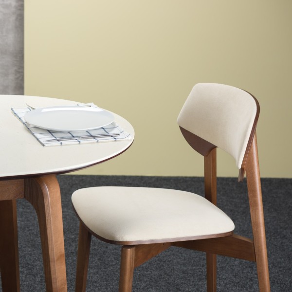 Стіл Спейс круглий скляний розкладний