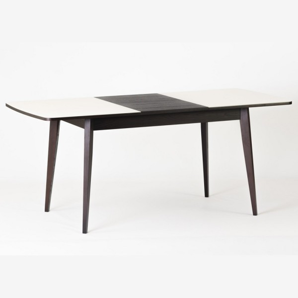 Стіл Турін скляний – Розкладний стіл для кухні з ясена та скла