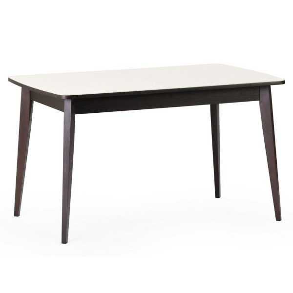 Стіл Турін скляний – Розкладний стіл для кухні з ясена та скла