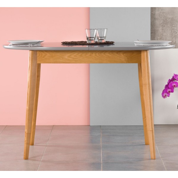 Стіл Турін New oval шпонований – розкладний овальний стіл для кухні