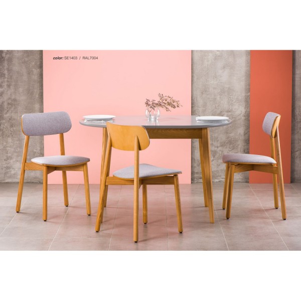 Стіл Турін New oval шпонований – розкладний овальний стіл для кухні