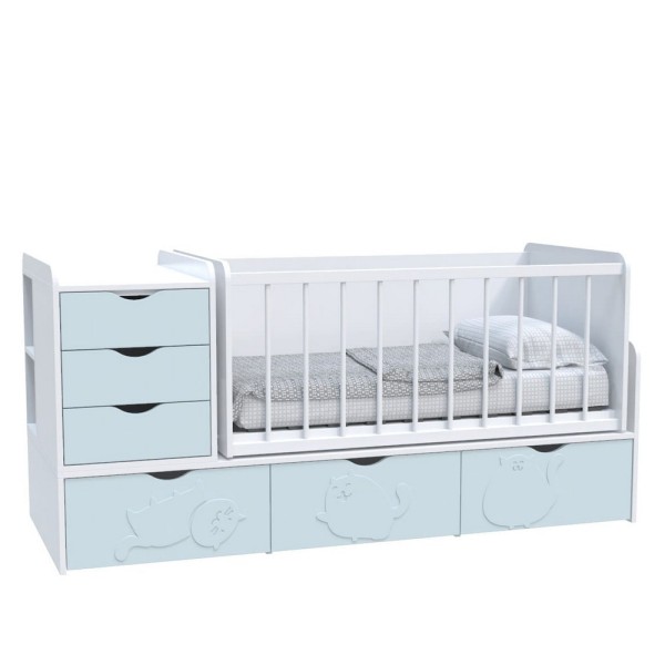 Ліжечко-трансформер дитяче Binky ДС504А 3в1