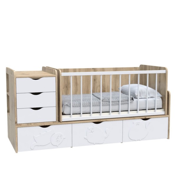 Ліжечко-трансформер дитяче Binky ДС504А 3в1