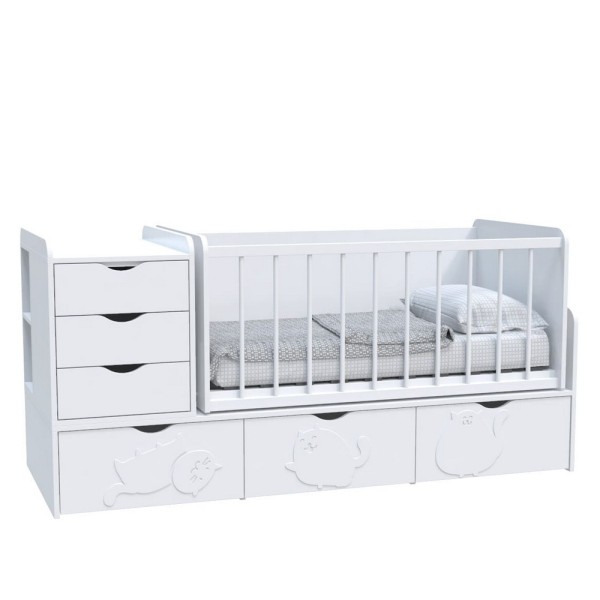 Ліжечко-трансформер дитяче Binky ДС504А 3в1