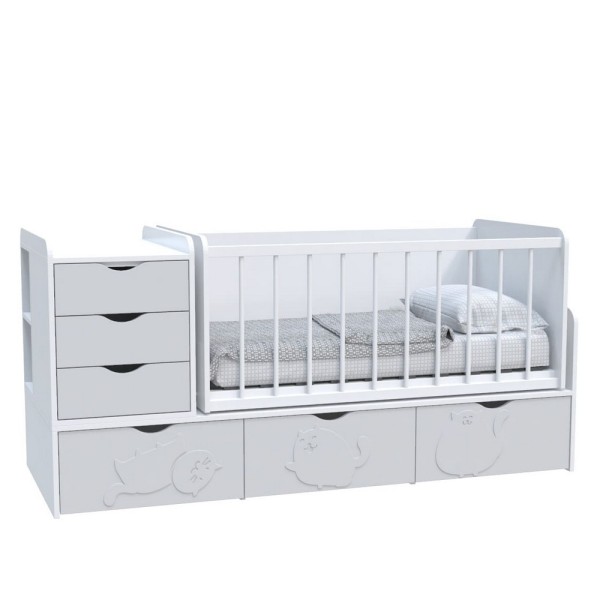 Ліжечко-трансформер дитяче Binky ДС504А 3в1