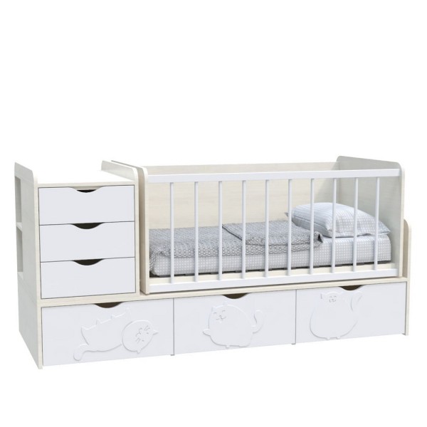 Ліжечко-трансформер дитяче Binky ДС504А 3в1