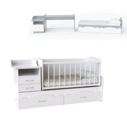 Ліжко-трансформер дитяче Binky ДС043 3в1