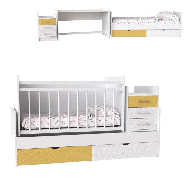 Ліжко-трансформер 3в1 Binky ДС039 для спальні