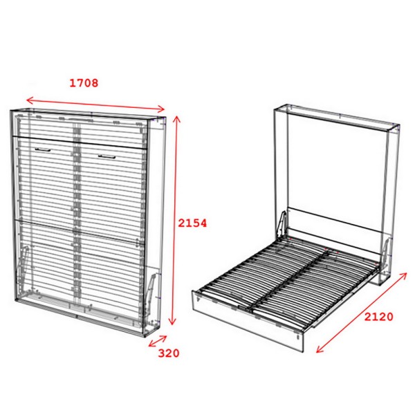 Ліжко-трансформер Mitra 160х200 см — комфорт та стиль у вашій спальні