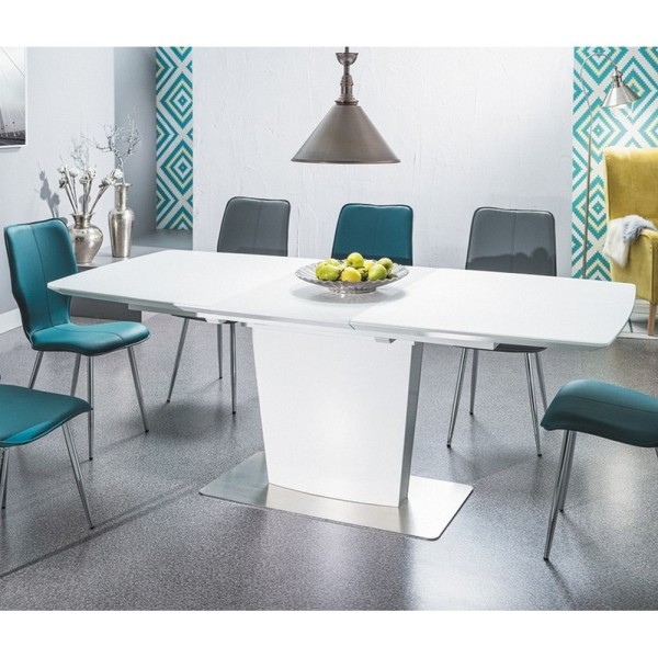 Стіл Felipe (Феліпе) для кухні - розкладний, білий, стильний