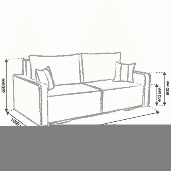 Розкладний диван Benefit 34 – комфорт та стиль для вашої оселі