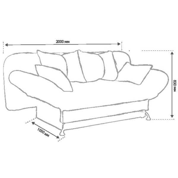Розкладний диван Benefit 39 — комфорт і практичність