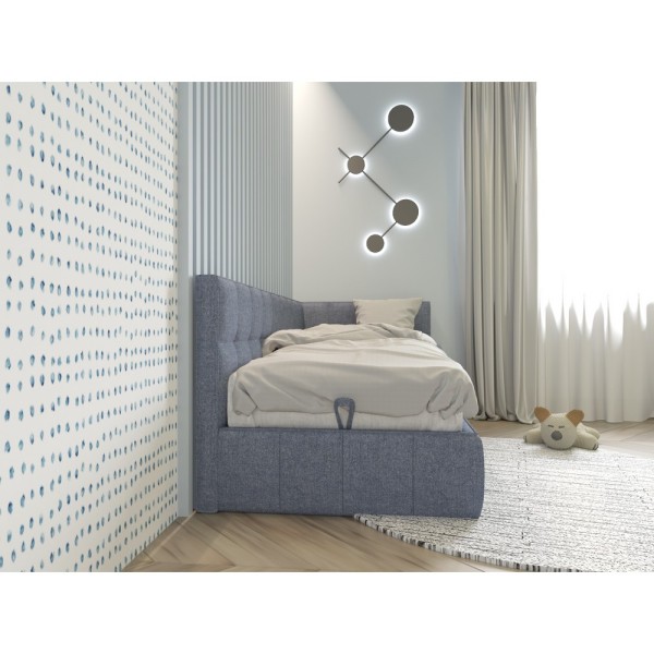 М'яке дитяче ліжко Sydney з підйомним механізмом для вашої дитини