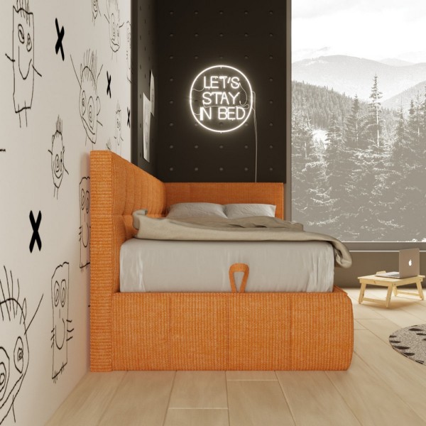 М'яке дитяче ліжко Sydney з підйомним механізмом для вашої дитини