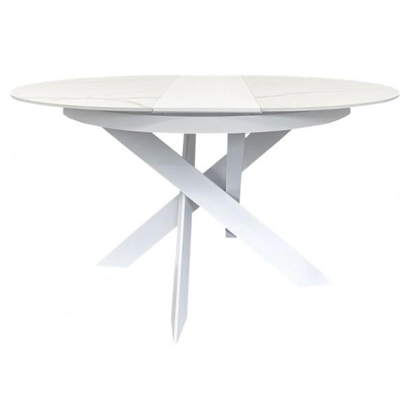 Стіл Moon Volakas white d-110 см для сучасної кухні