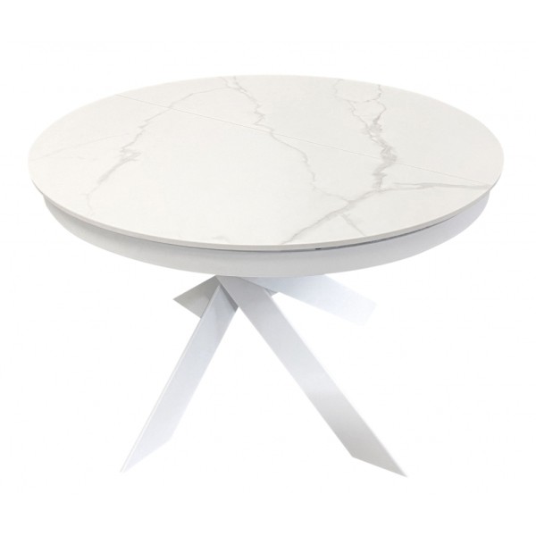 Стіл Moon Volakas white d-110 см для сучасної кухні