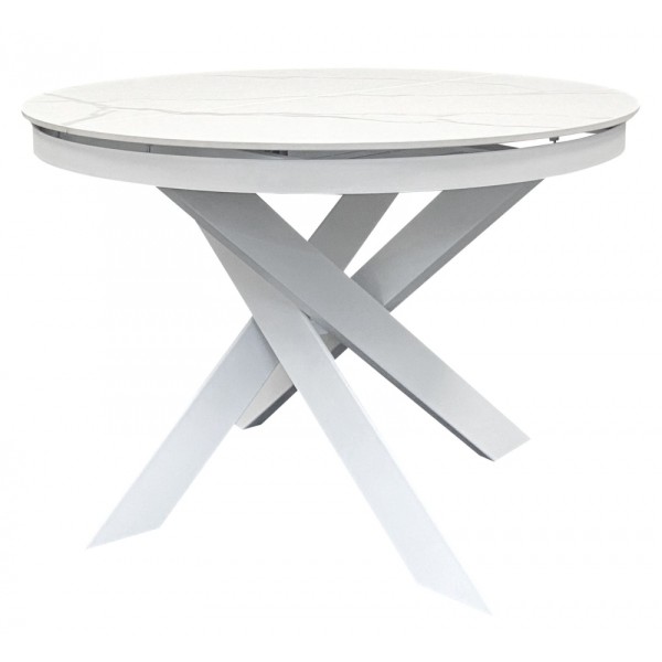 Стіл Moon Volakas white d-110 см для сучасної кухні