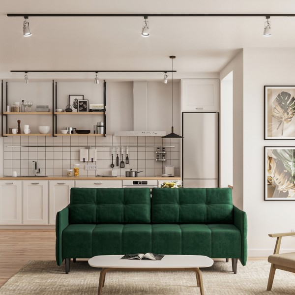 Прямий розкладний диван Олівер — зручність та стиль