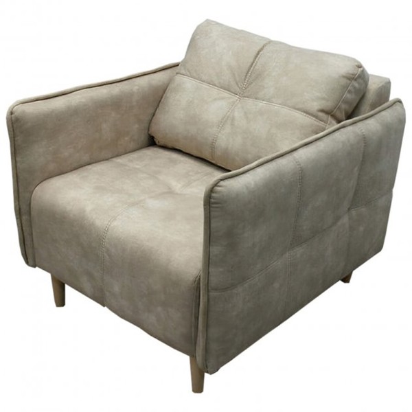 Кресло Олівер - М'яке крісло з дерев'яними елементами