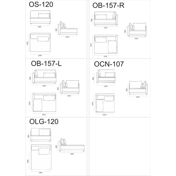Модульний диван Отіум