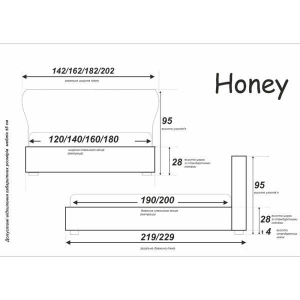 Ліжко Ханні - Елегантність і комфорт для вашої спальні