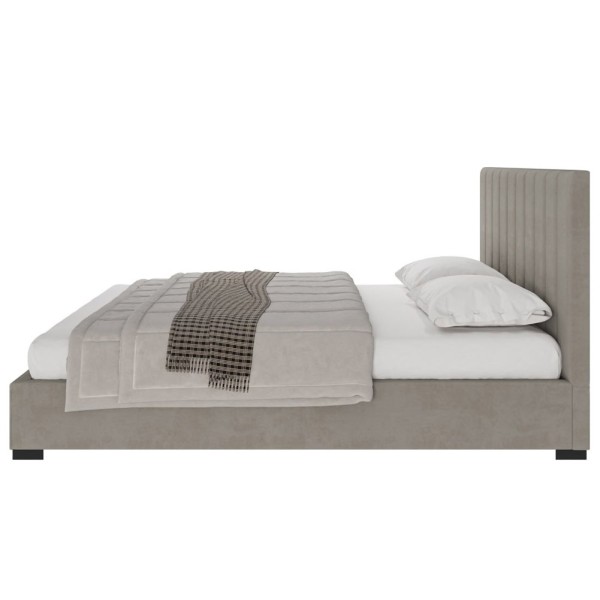 Ліжко Амелія – Двоспальне ліжко з дерева і тканини для вашої спальні