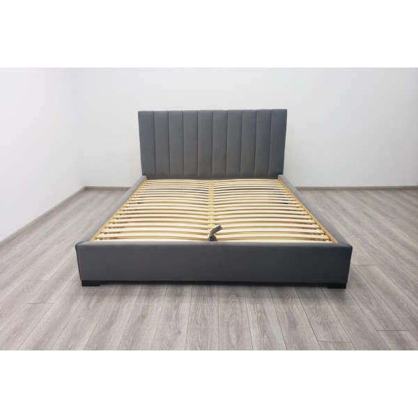 Ліжко Амелія – Двоспальне ліжко з дерева і тканини для вашої спальні