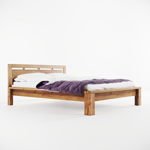 Ліжко Фаджио вільха з натурального дерева